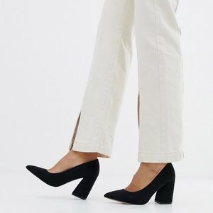 Aldo suede block heel